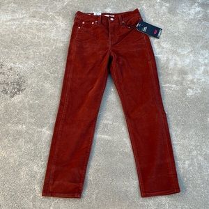 Levi's Women's Straight Leg Pants in Rust Red